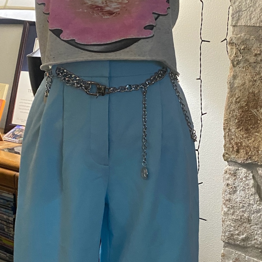 Abrocrombie & Fitch Light blue high waisted pants